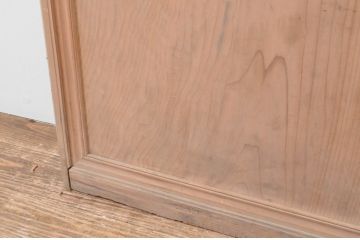 アンティーク建具　大正ロマン　おしゃれな幾何学デザインの扉1枚(木製扉、ドア、ガラス扉)(R-065580)