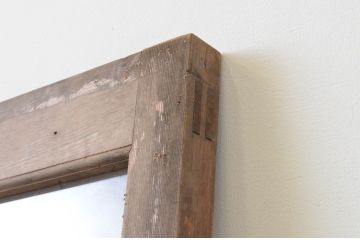 アンティーク建具　大正ロマンの雰囲気漂うデザインの扉1枚(木製扉、ガラス扉、ドア)(R-065581)