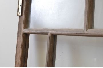 アンティーク建具　大正ロマンの雰囲気漂うデザインの扉1枚(木製扉、ガラス扉、ドア)(R-065581)