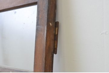 アンティーク建具　大正ロマンの雰囲気漂うデザインの扉1枚(木製扉、ガラス扉、ドア)(R-065581)