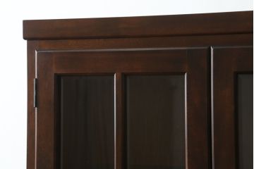 中古　美品!!　松本民芸家具　シックなインテリアと相性の良いブックケース(本箱、飾り棚、収納棚、戸棚、キャビネット)(R-065586)