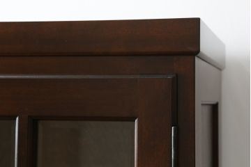 中古　美品!!　松本民芸家具　シックなインテリアと相性の良いブックケース(本箱、飾り棚、収納棚、戸棚、キャビネット)(R-065586)