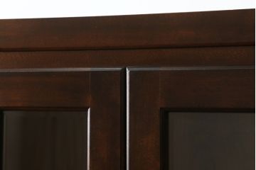 中古　美品!!　松本民芸家具　シックなインテリアと相性の良いブックケース(本箱、飾り棚、収納棚、戸棚、キャビネット)(R-065586)
