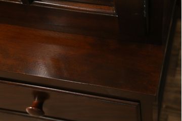 中古　美品!!　松本民芸家具　シックなインテリアと相性の良いブックケース(本箱、飾り棚、収納棚、戸棚、キャビネット)(R-065586)