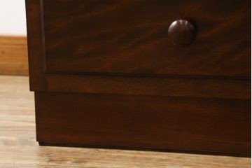 中古　美品!!　松本民芸家具　シックなインテリアと相性の良いブックケース(本箱、飾り棚、収納棚、戸棚、キャビネット)(R-065586)
