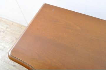 中古　DREXEL HERITAGE(ドレクセルヘリテイジ)　棚と引き出し付き!エレガントなサイドテーブル(ナイトテーブル、エンドテーブル、花台、飾り台、電話台)(R-065590)