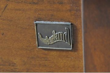 中古　美品　フランスベッド取り扱い　スペイン製　Slumberland(スランバーランド)　エレガントな空間づくりにおすすめのナイトテーブル(サイドボード、サイドテーブル、花台、飾り台、英国王室御用達)(R-065603)