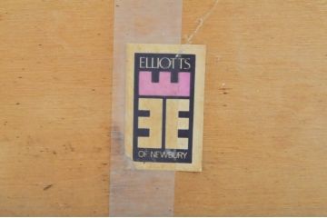 イギリスビンテージ　エリオッツ・オブ・ニューべリー(Elliotts of Newbury社)　チーク材　北欧モダンなインテリアが叶うダイニングチェア4脚セット(椅子、イス、英国、ヴィンテージ)(R-065616)
