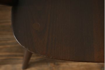 イギリスビンテージ　ERCOL(アーコール)　アザミの透かし彫りが上品な印象を与えるシスルバックアームチェア2脚セット(椅子、ダイニングチェア、板座チェア、イス、ウィンザーチェア、ウインザーチェア、ヴィンテージ、英国)(R-065624)