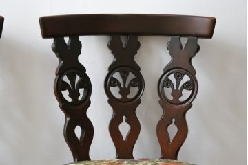 イギリスビンテージ　ERCOL(アーコール)　上品な佇まいのシスルバックチェア4脚セット(ダイニングチェア、椅子、イス、板座チェア、ウィンザーチェア、ウインザーチェア、ヴィンテージ、英国)(R-065625)
