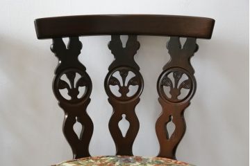 イギリスビンテージ　ERCOL(アーコール)　上品な佇まいのシスルバックチェア4脚セット(ダイニングチェア、椅子、イス、板座チェア、ウィンザーチェア、ウインザーチェア、ヴィンテージ、英国)(R-065625)