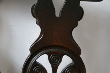 イギリスビンテージ　ERCOL(アーコール)　上品な佇まいのシスルバックチェア4脚セット(ダイニングチェア、椅子、イス、板座チェア、ウィンザーチェア、ウインザーチェア、ヴィンテージ、英国)(R-065625)