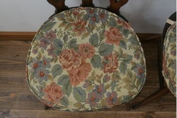 イギリスビンテージ　ERCOL(アーコール)　上品な佇まいのシスルバックチェア4脚セット(ダイニングチェア、椅子、イス、板座チェア、ウィンザーチェア、ウインザーチェア、ヴィンテージ、英国)(R-065625)