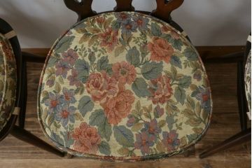 イギリスビンテージ　ERCOL(アーコール)　上品な佇まいのシスルバックチェア4脚セット(ダイニングチェア、椅子、イス、板座チェア、ウィンザーチェア、ウインザーチェア、ヴィンテージ、英国)(R-065625)