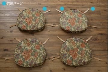 イギリスビンテージ　ERCOL(アーコール)　上品な佇まいのシスルバックチェア4脚セット(ダイニングチェア、椅子、イス、板座チェア、ウィンザーチェア、ウインザーチェア、ヴィンテージ、英国)(R-065625)