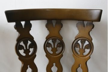 イギリスビンテージ　ERCOL(アーコール)　クッション付き　上品な佇まいのシスルバックチェア2脚セット(ダイニングチェア、椅子、イス、板座チェア、ウィンザーチェア、ウインザーチェア、ヴィンテージ、英国、バラ売り可能)(R-065626)