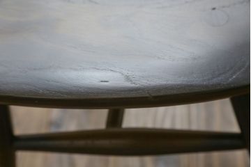 イギリスビンテージ　ERCOL(アーコール)　クッション付き　上品な佇まいのシスルバックチェア2脚セット(ダイニングチェア、椅子、イス、板座チェア、ウィンザーチェア、ウインザーチェア、ヴィンテージ、英国、バラ売り可能)(R-065626)
