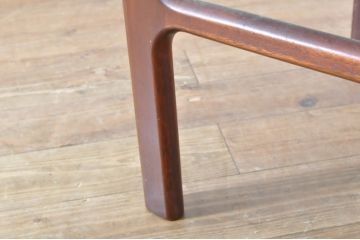 イギリスビンテージ　A.H.McIntosh(マッキントッシュ)社　チーク材　明るいブルーのファブリックが目を引くダイニングチェア5脚セット(椅子、イス、北欧、英国、ヴィンテージ、バラ売り可能)(R-065634)