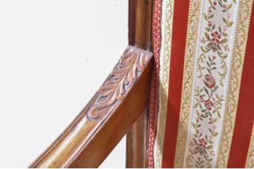 イギリスアンティーク　アールデコ　マホガニー材　シンプルながら品のある佇まいが魅力の2人掛けベンチソファ(アームソファ、ダイニングソファ、二人掛け、英国)(R-065643)