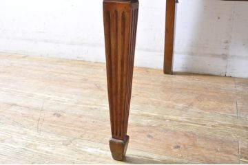 イギリスアンティーク　アールデコ　マホガニー材　シンプルながら品のある佇まいが魅力の2人掛けベンチソファ(アームソファ、ダイニングソファ、二人掛け、英国)(R-065643)