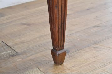 イギリスアンティーク　アールデコ　マホガニー材　シンプルながら品のある佇まいが魅力の2人掛けベンチソファ(アームソファ、ダイニングソファ、二人掛け、英国)(R-065643)