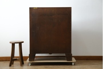 イギリスアンティーク　バーズアイ(鳥眼杢)の杢目が美しいライティングビューロー　(R-065648)