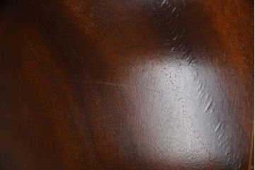 中古　イギリス輸入家具　マホガニー材　小振りなサイズが取り入れやすいライティングビューロー(簿記机、在宅用、在宅ワーク用、ワークデスク、サイドチェスト、引き出し、英国)(R-065649)