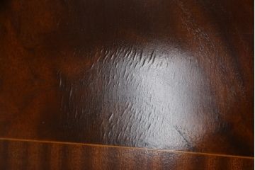 中古　イギリス輸入家具　マホガニー材　小振りなサイズが取り入れやすいライティングビューロー(簿記机、在宅用、在宅ワーク用、ワークデスク、サイドチェスト、引き出し、英国)(R-065649)