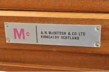 イギリスビンテージ　A.H McINTOSH(マッキントッシュ)　拡張式天板付き!!多機能なネストテーブル(エクステンションテーブル、サイドテーブル、カフェテーブル、コーヒーテーブル、英国、北欧、ヴィンテージ)(R-065652)