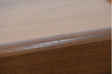 イギリスビンテージ　チーク材　シンプルなデザインが魅力のネストテーブル　(R-065659)