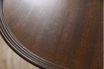 イギリスビンテージ　マホガニー材　クラシカルな佇まいが美しいワインテーブル(サイドテーブル、コーヒーテーブル、カフェテーブル、丸テーブル、ラウンドテーブル、ヴィンテージ、花台、英国)(R-065660)
