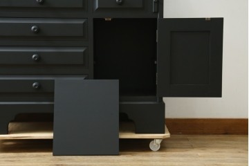 中古　北海道民芸家具　上質な作りが魅力のライティングビューロー　定価約34万円　(R-065675)