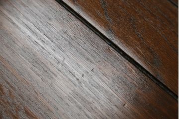 イギリスアンティーク　オーク材　ツイストレッグがお洒落な拡張式ダイニングテーブル(ドローリーフテーブル、エクステンションテーブル、食卓、4人掛け、4P、6人掛け、6P)(R-065678)