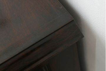 和製ビンテージ　松本民芸家具　和モダンな雰囲気漂うC型サイドボード(サイドキャビネット、収納棚、戸棚、飾り棚、ヴィンテージ)(定価約84万円)(R-065686)