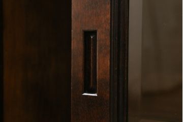 和製ビンテージ　松本民芸家具　和モダンな雰囲気漂うC型サイドボード(サイドキャビネット、収納棚、戸棚、飾り棚、ヴィンテージ)(定価約84万円)(R-065686)