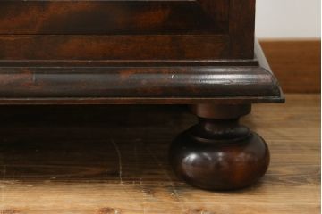 和製ビンテージ　松本民芸家具　和モダンな雰囲気漂うC型サイドボード(サイドキャビネット、収納棚、戸棚、飾り棚、ヴィンテージ)(定価約84万円)(R-065686)