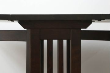 和製ビンテージ　北海道民芸家具　#430　洗練されたデザインのバタフライ卓(ダイニングテーブル、4人掛け、2人掛け、4P、2P、食卓、エクステンションテーブル、ヴィンテージ)(定価約20万円)(R-065695)