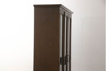 中古　美品!!　永田良介商店 　気品漂う佇まいが魅力のブックケース(本箱、飾り棚、収納棚、戸棚、キャビネット)(R-065699)
