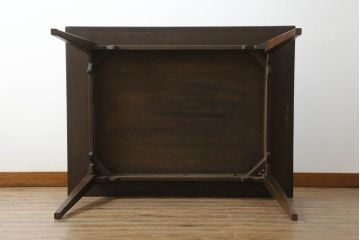 中古　美品　永田良介商店　神戸洋家具　和洋どちらの空間にもおすすめのダイニングテーブル(4人掛け、4P、ワークデスク、在宅ワーク、在宅用、作業台、4人掛け、4P)(R-065700)