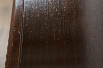 中古　通産大臣指定伝統的工芸品　大阪唐木指物　花梨(カリン)材　漆塗り　宮下賢次郎作　希少モデル!!　上品な佇まいが魅力のサイドボード(サイドキャビネット、飾り棚、収納棚、戸棚)(R-065701)