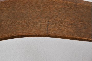 中古　美品　永田良介商店　神戸洋家具　落ち着きのあるシックな佇まいが魅力のラダー型食堂椅子2脚セット(ダイニングチェア、ラダーバックチェア、ワークチェア、板座チェア、椅子、イス)(R-065702)