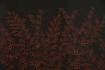 和製ビンテージ　香川漆器　繊細な色づかいに目を奪われる総漆塗りの衝立て(つい立て、衝い立て、パーテーション、仕切り、ヴィンテージ)(R-065707)