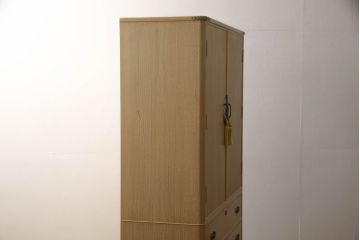 中古　美品　上品な佇まいが魅力の加茂総桐箪笥(胴丸、桐たんす、着物箪笥、引き出し、和タンス、衣装箪笥)(R-065710)