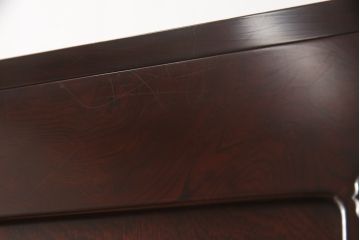 中古　美品　民芸家具　熊野洞　木地呂塗り　立派な金具が荘厳な雰囲気を醸し出す仙台箪笥(着物箪笥、整理箪笥、衣装箪笥、重ね箪笥、引き出し)(定価約150万円)(R-065712)