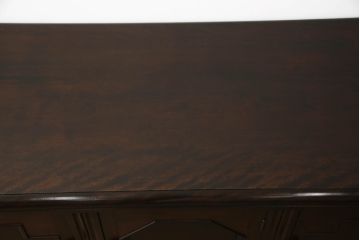 中古　美品　松本民芸家具　デザインが印象的なD型サイドボード(収納棚、戸棚、サイドキャビネット)(定価約59万8千円)(R-065718)