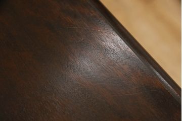 中古　美品　松本民芸家具　デザインが印象的なD型サイドボード(収納棚、戸棚、サイドキャビネット)(定価約59万8千円)(R-065718)