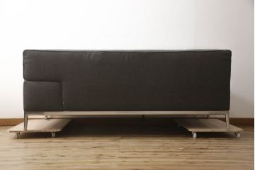 中古　超美品　Cassinaixc.(カッシーナイクスシー)　Philippe Starck(フィリップ・スタルク)　249 VOLAGE　EX-S(ヴォラージュ　エクストラソフト)　シンプルモダンな空間を演出できるサイドテーブル付きシステムソファ(L字型、コーナーソファ、5人掛け、6人掛け)(定価約365万円)(R-065719)