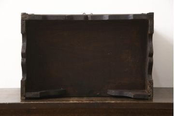 アジアンビンテージ　李朝家具　立派な金具が重厚な雰囲気を醸し出す小箪笥(小物収納、卓上収納、収納棚、戸棚、韓国家具、ヴィンテージ)(R-065720)