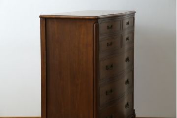 中古　DREXEL HERITAGE(ドレクセルヘリテイジ)　Touraine(ツーレイン)　マホガニー材製の贅沢なアンティーク調チェスト(引き出し、サイドチェスト)(R-065739)