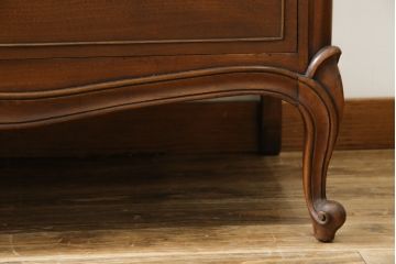 中古　DREXEL HERITAGE(ドレクセルヘリテイジ)　Touraine(ツーレイン)　マホガニー材製の贅沢なアンティーク調チェスト(引き出し、サイドチェスト)(R-065739)